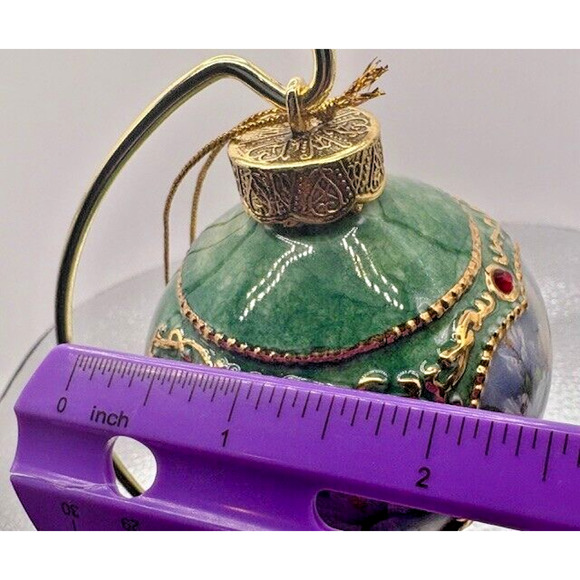 Hummingbird Floral 1998 Bradford Edition Ornaments Set of 2 Heirloom Porcelain - Picture 13 of 16